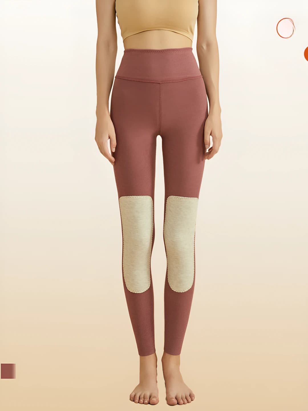 Rose red (cashmere knee pads)