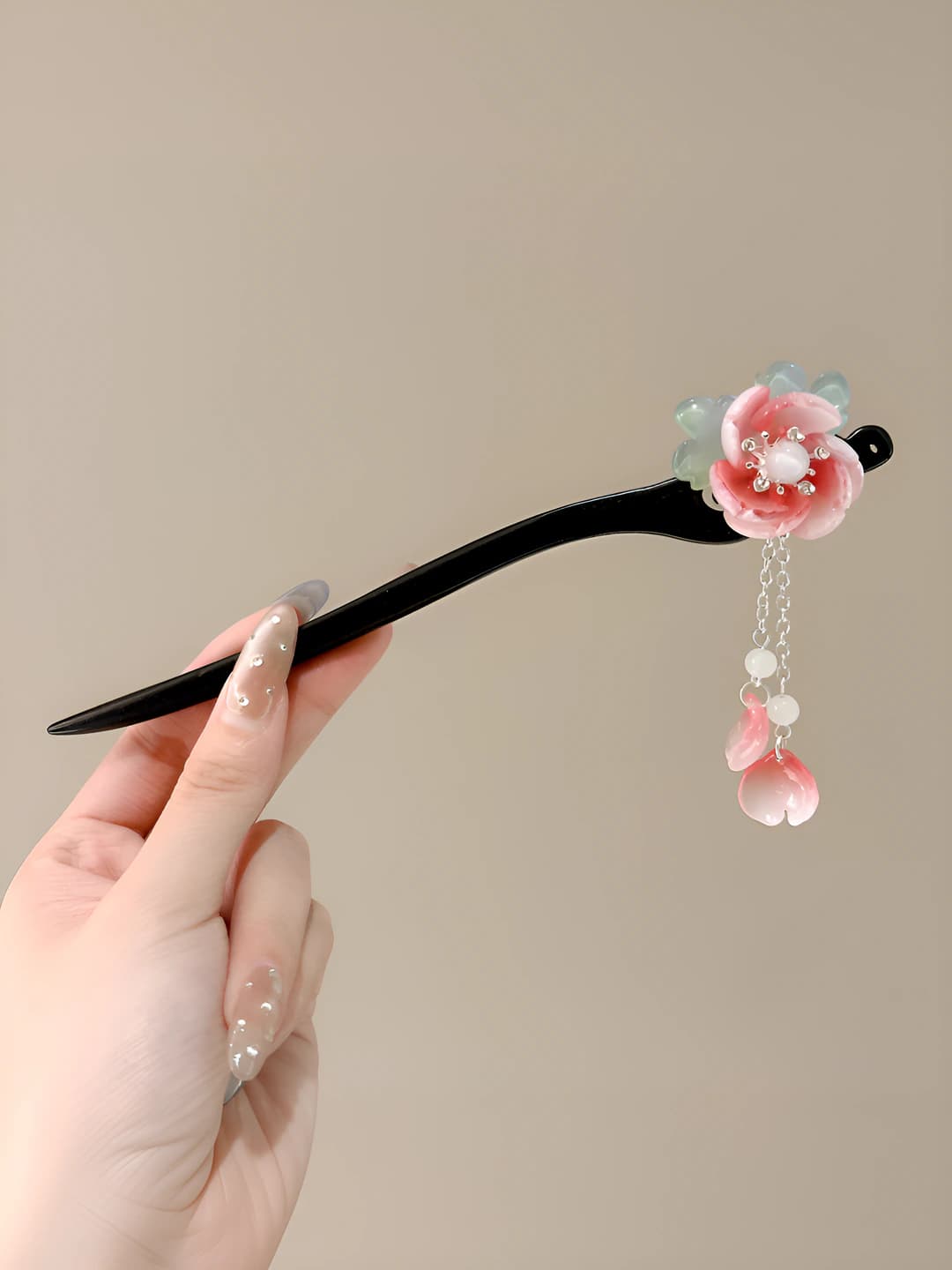 5# Peach blossom hairpin [18cm]