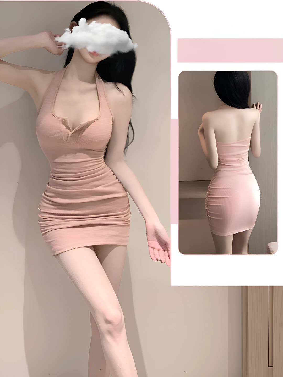 S54 pushti tan bo'ylab yubka