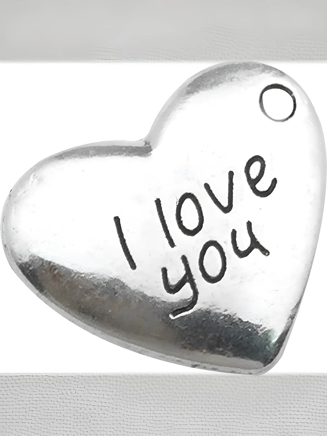 Heart, iloveyou, 15x17mm
