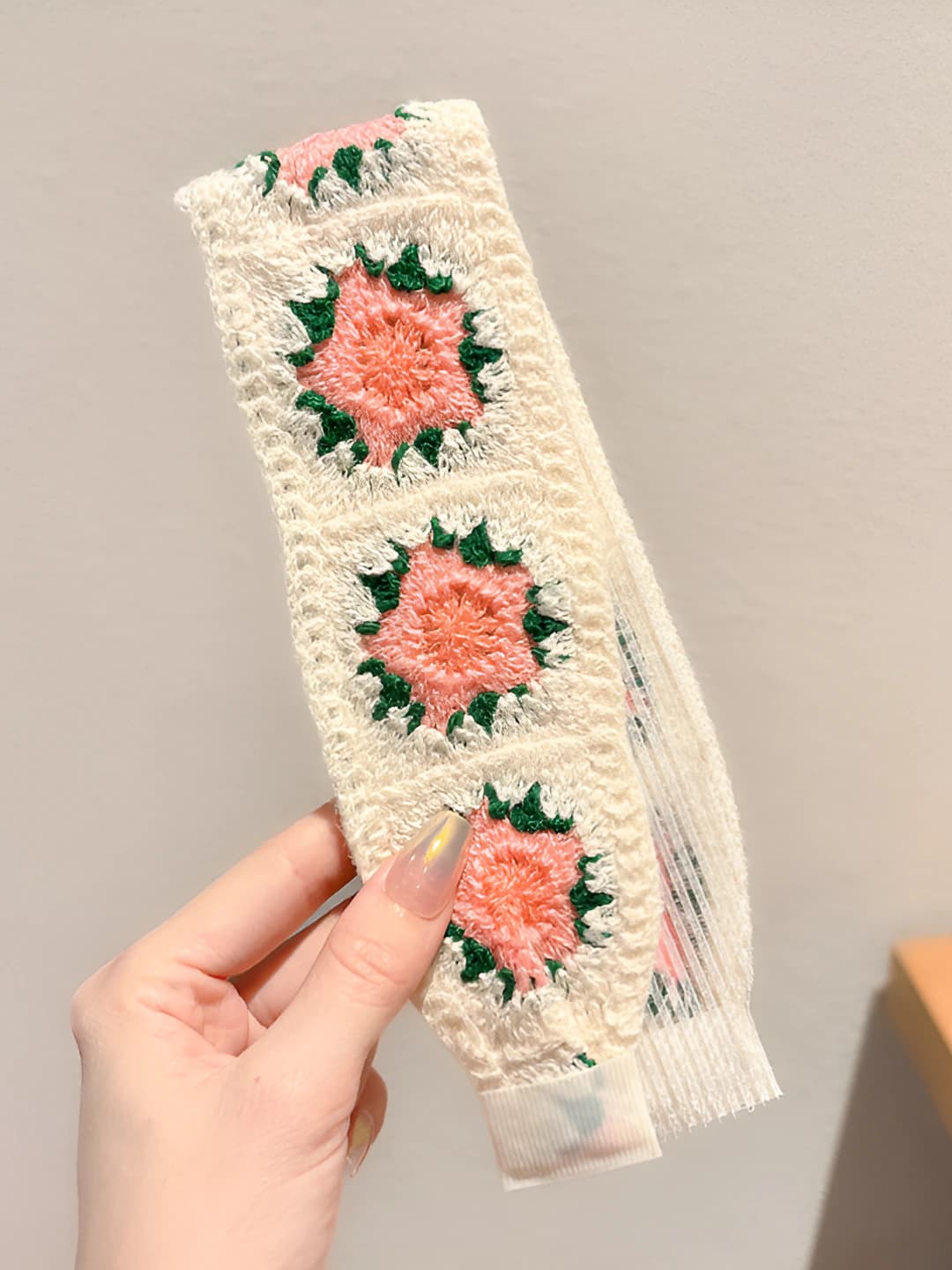 10# Beige pink floral variant 37.5 cm