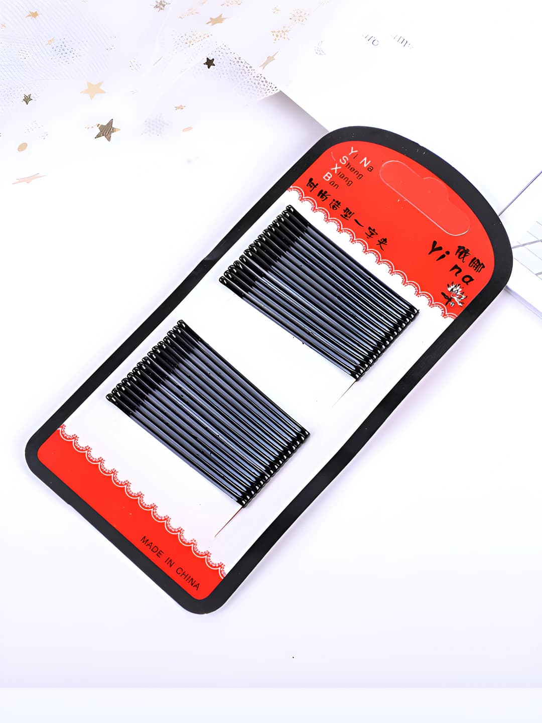 4.5cm straight clips, 30 pcs, 6 packs