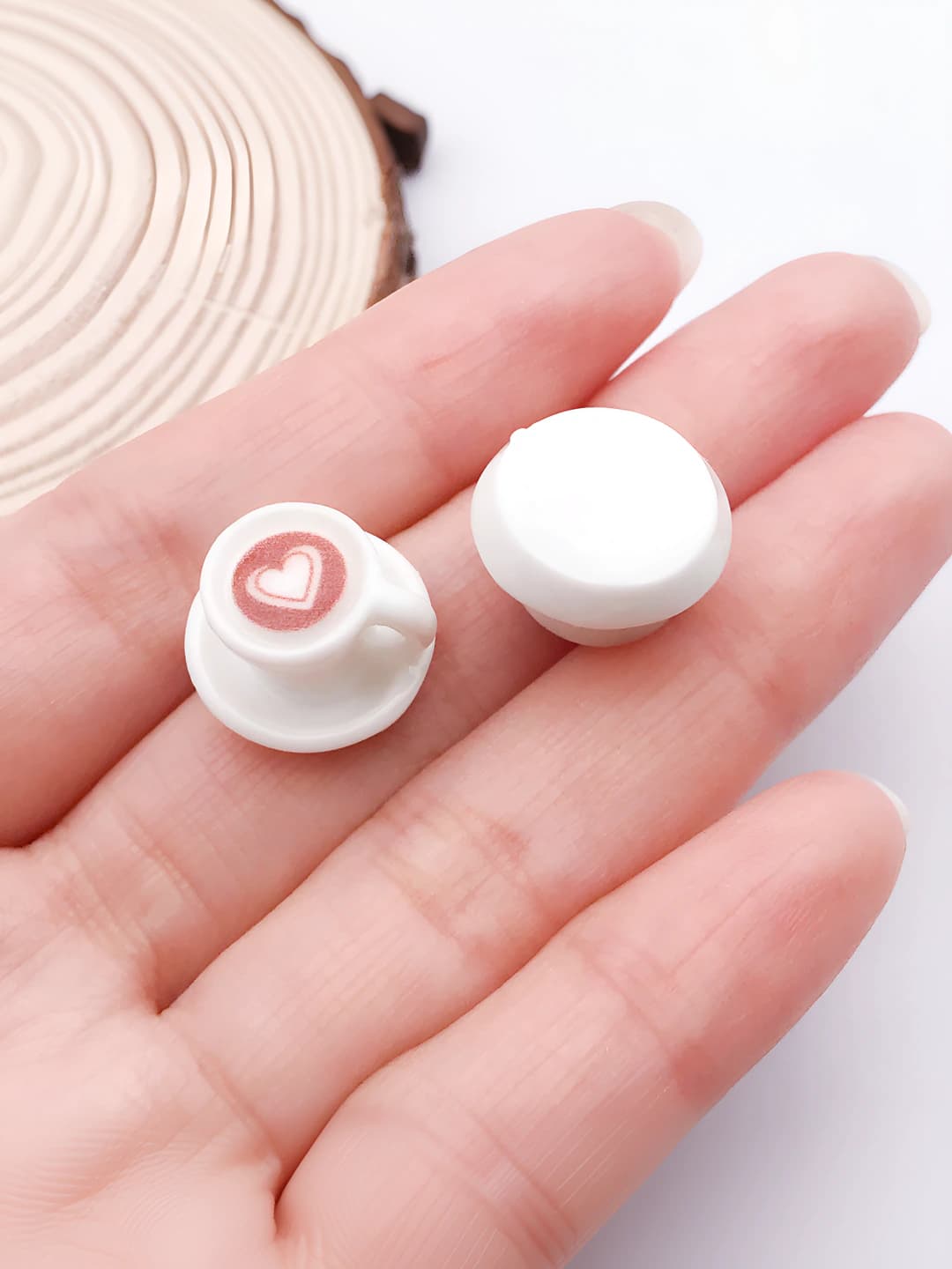 1 pc, white, cup, 11x16x15mm, 1.3g