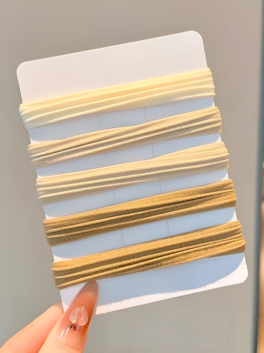 13# Coffee - striped, 5 pcs, 4 cm