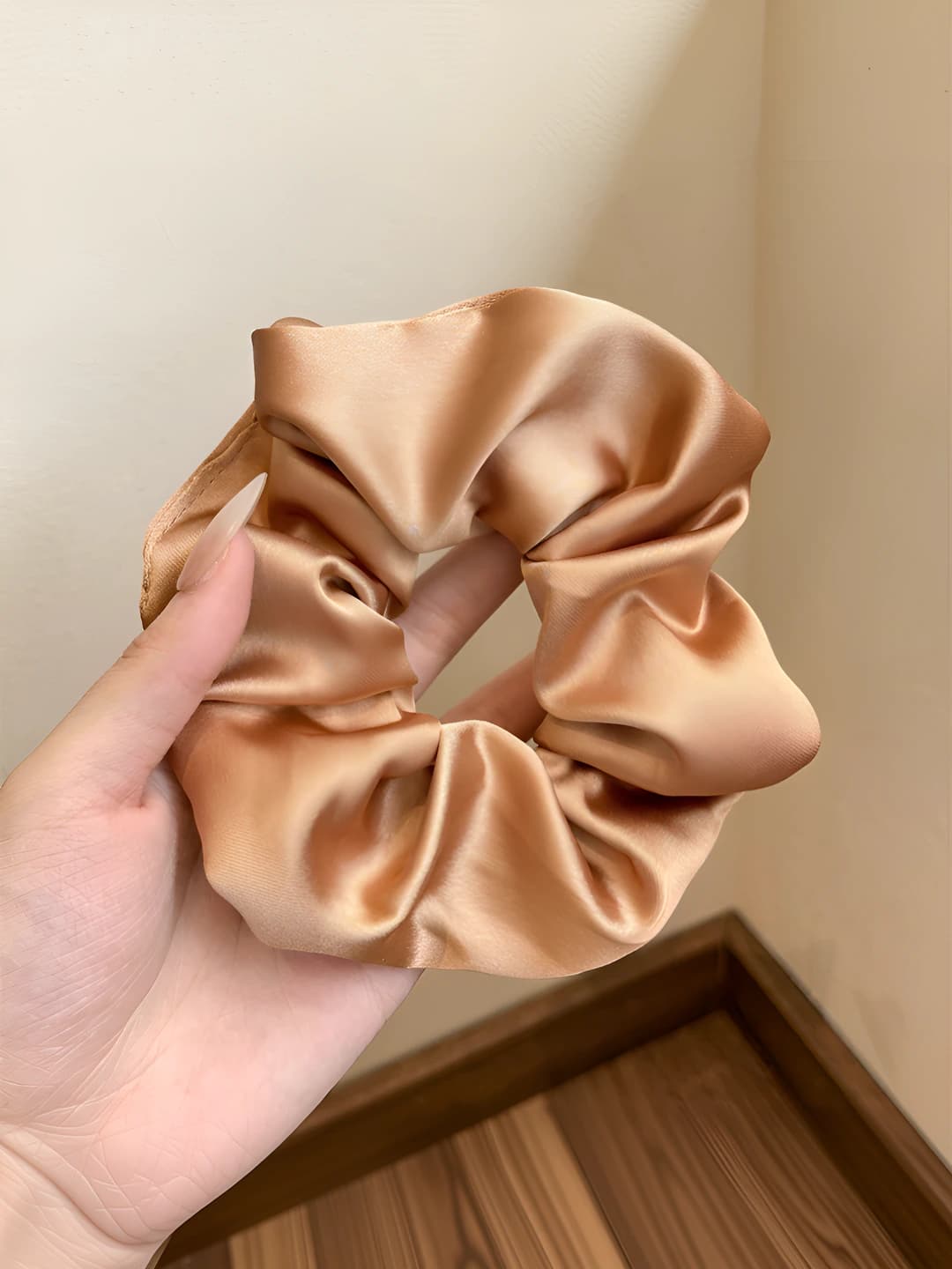 6# Khaki, satin