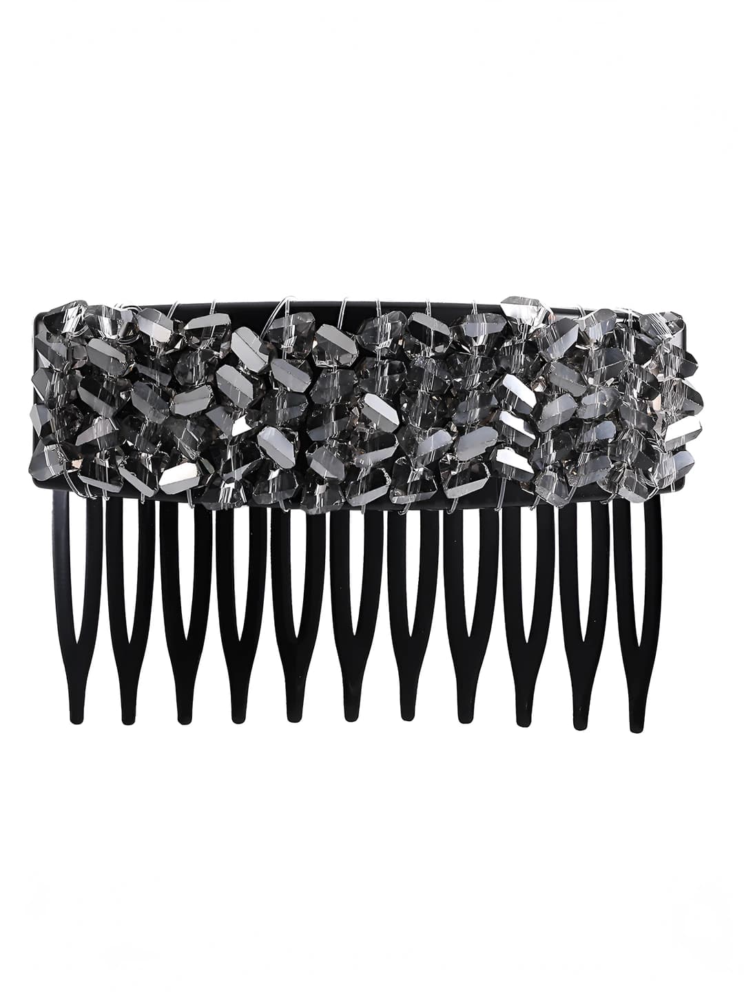 Single [Grey-Black] Full Diamond Comb