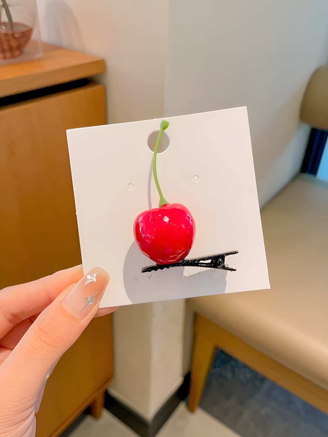 4# Cherry hair clip