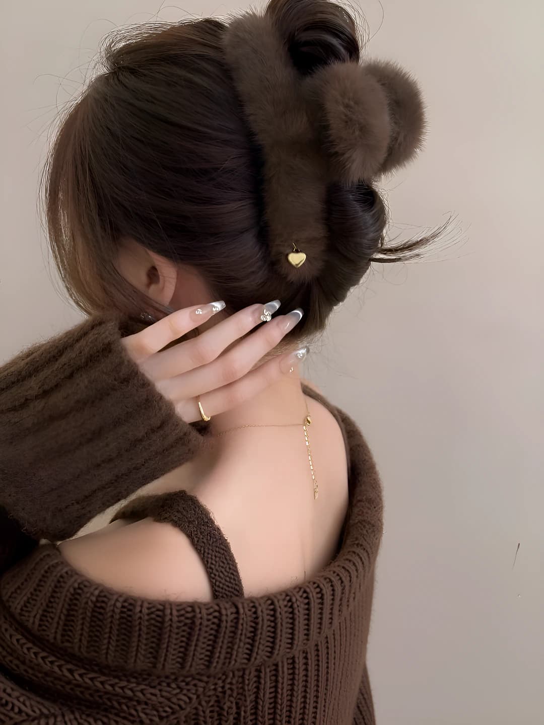 2# Коричневый мягкий зажим 13 см
