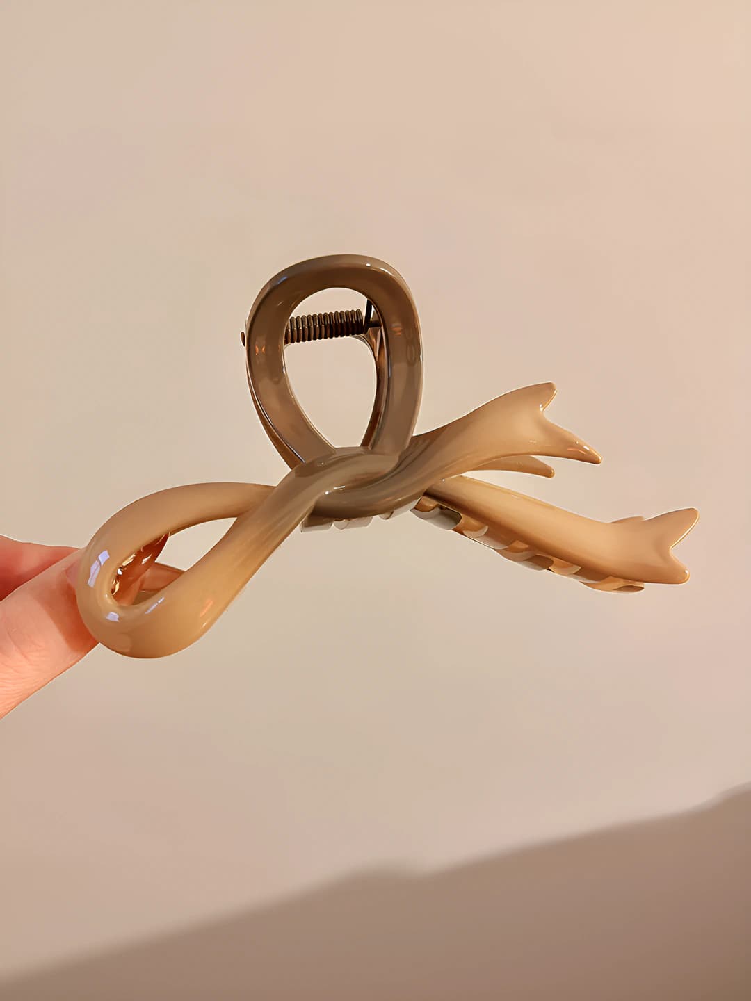 Bow, gradient coffee, 11.5 cm