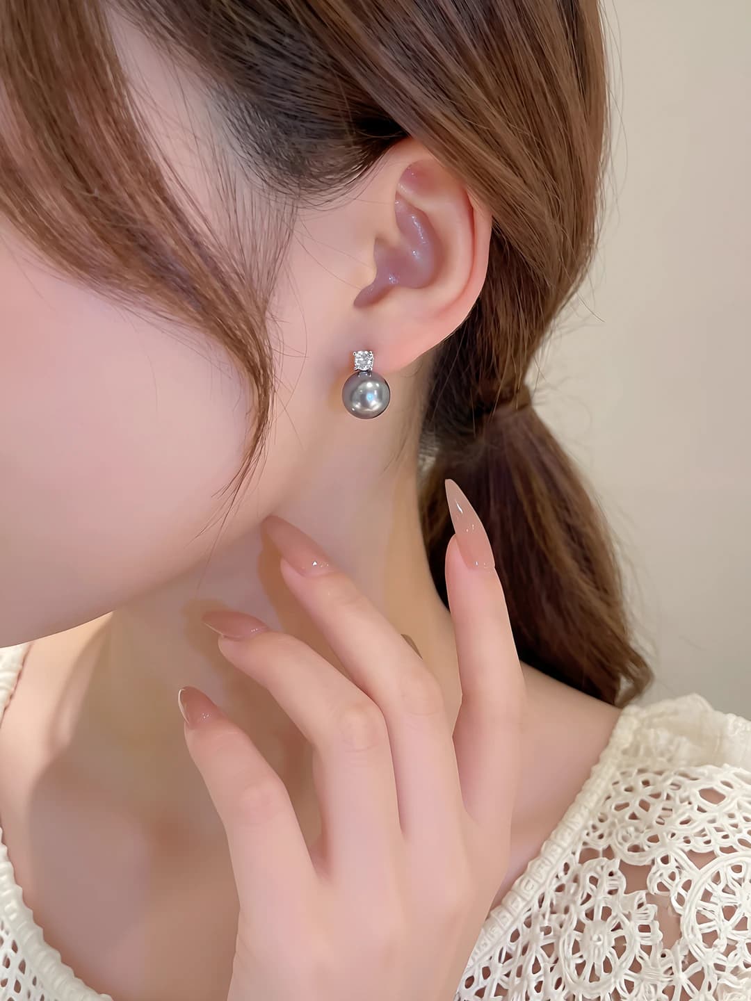 2# grey pearl 10mm
