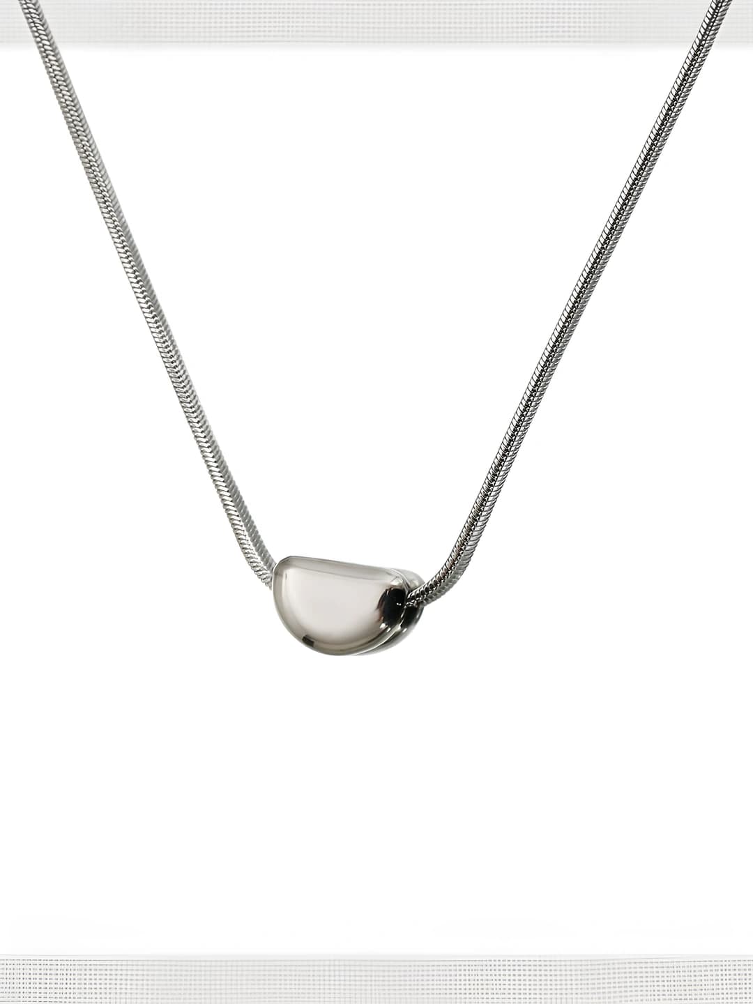 Plasma heart bean snake bone chain [45+5CM]