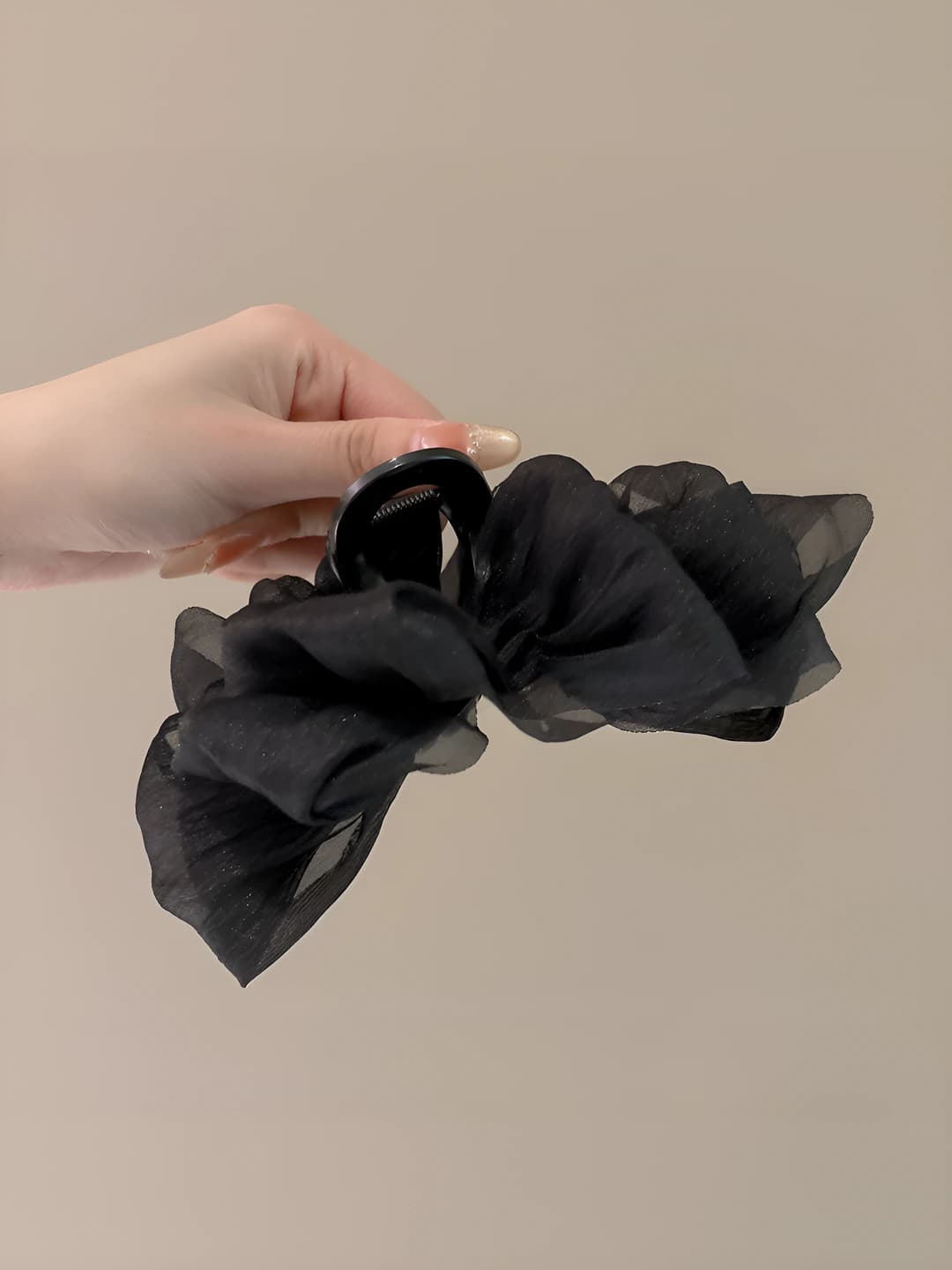 Black bubble clip 13 cm