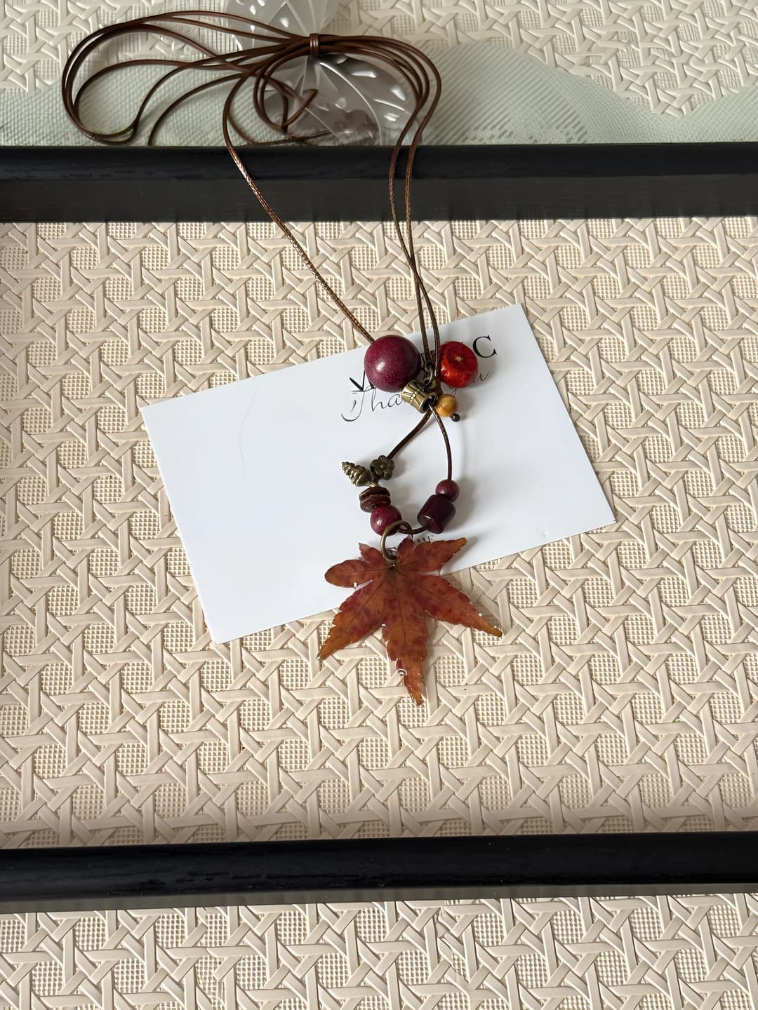 Maple leaf pendant