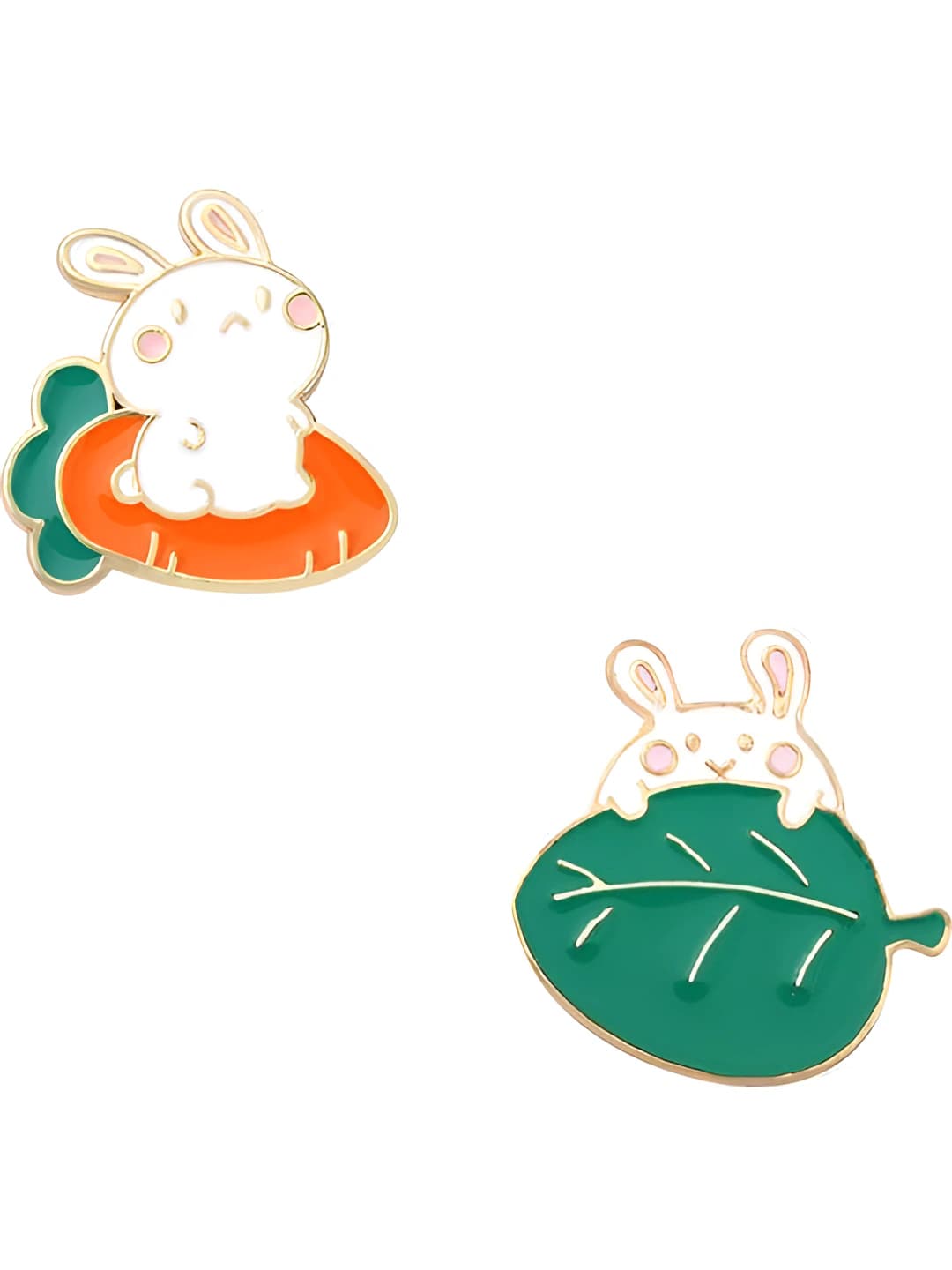 Women's enamel rabbit brooch, ins style decorative accessory