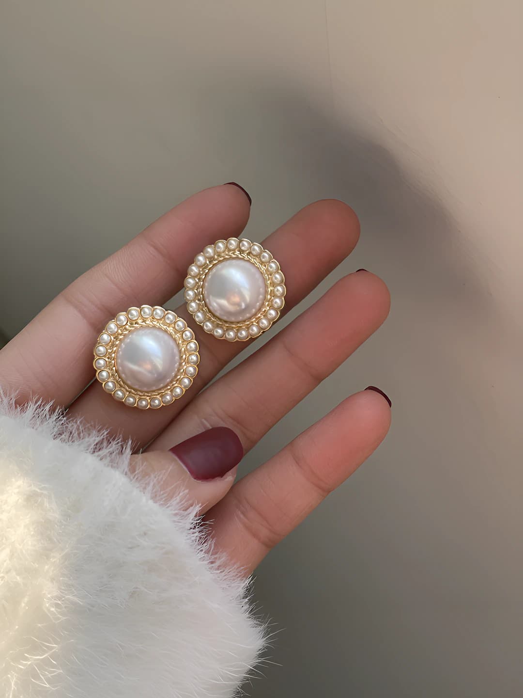 Vintage pearl earrings