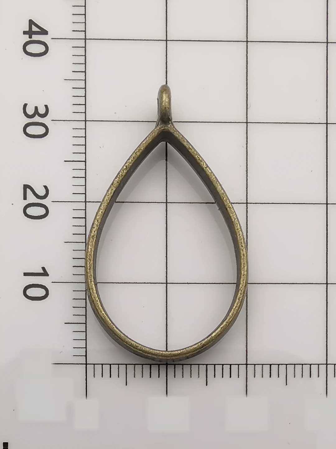 Древний бирюзовый капля 20x33mm