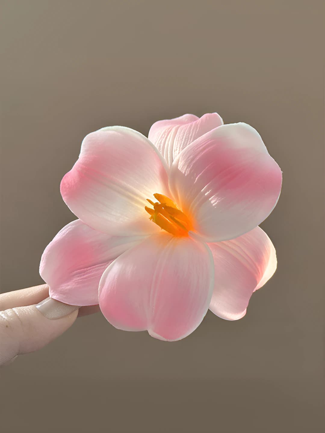 3# Tulpan side clip [Light pink] 11 cm