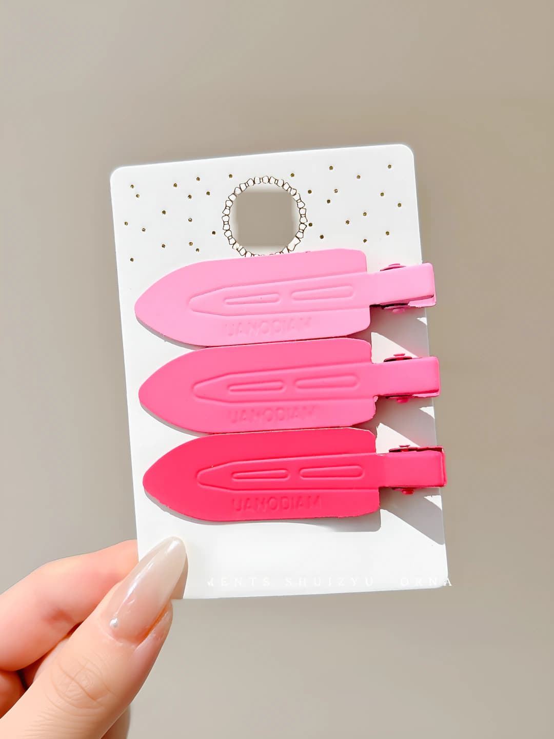 Pink - 3 pcs 7 cm