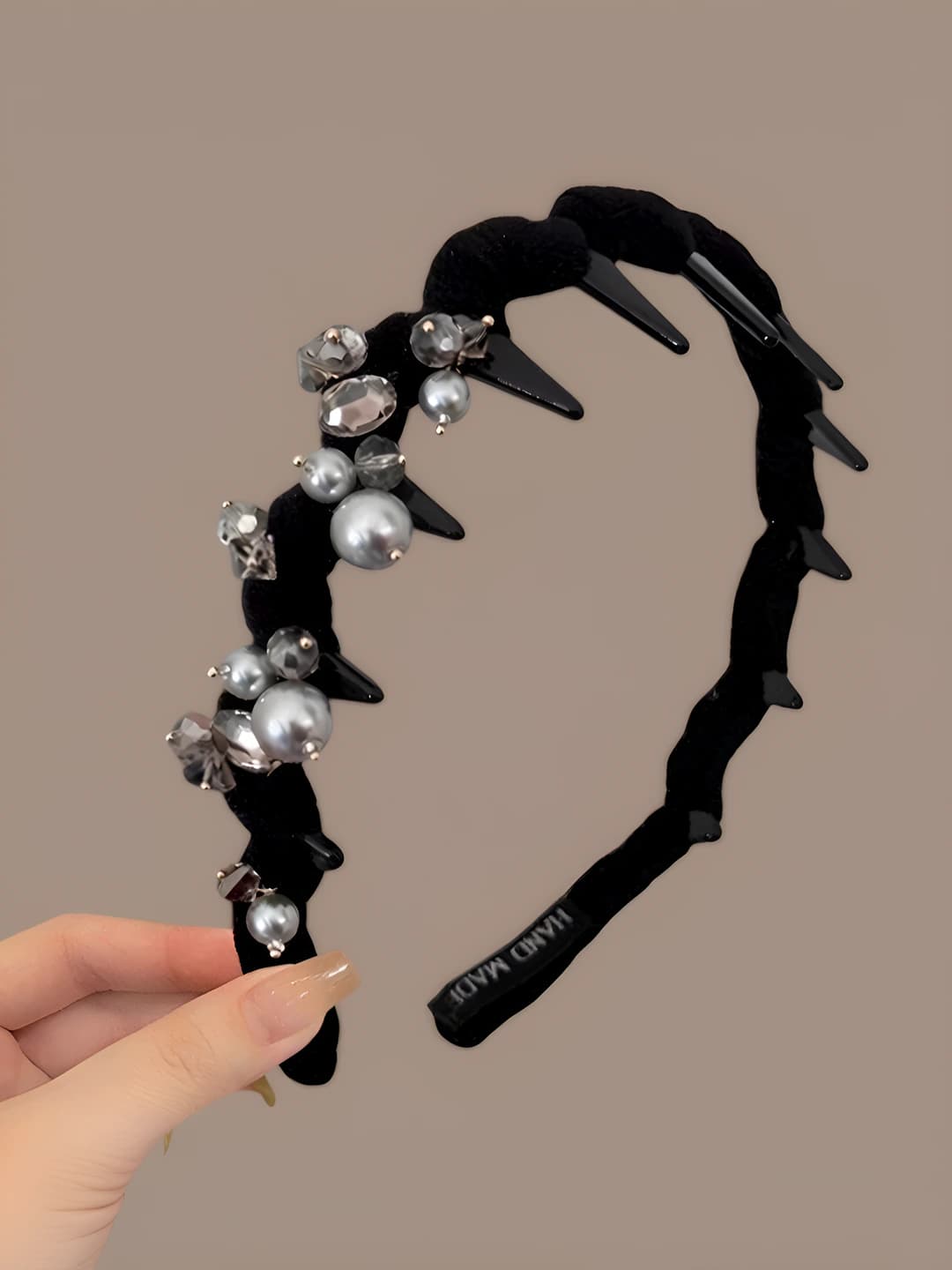 Black rhinestone