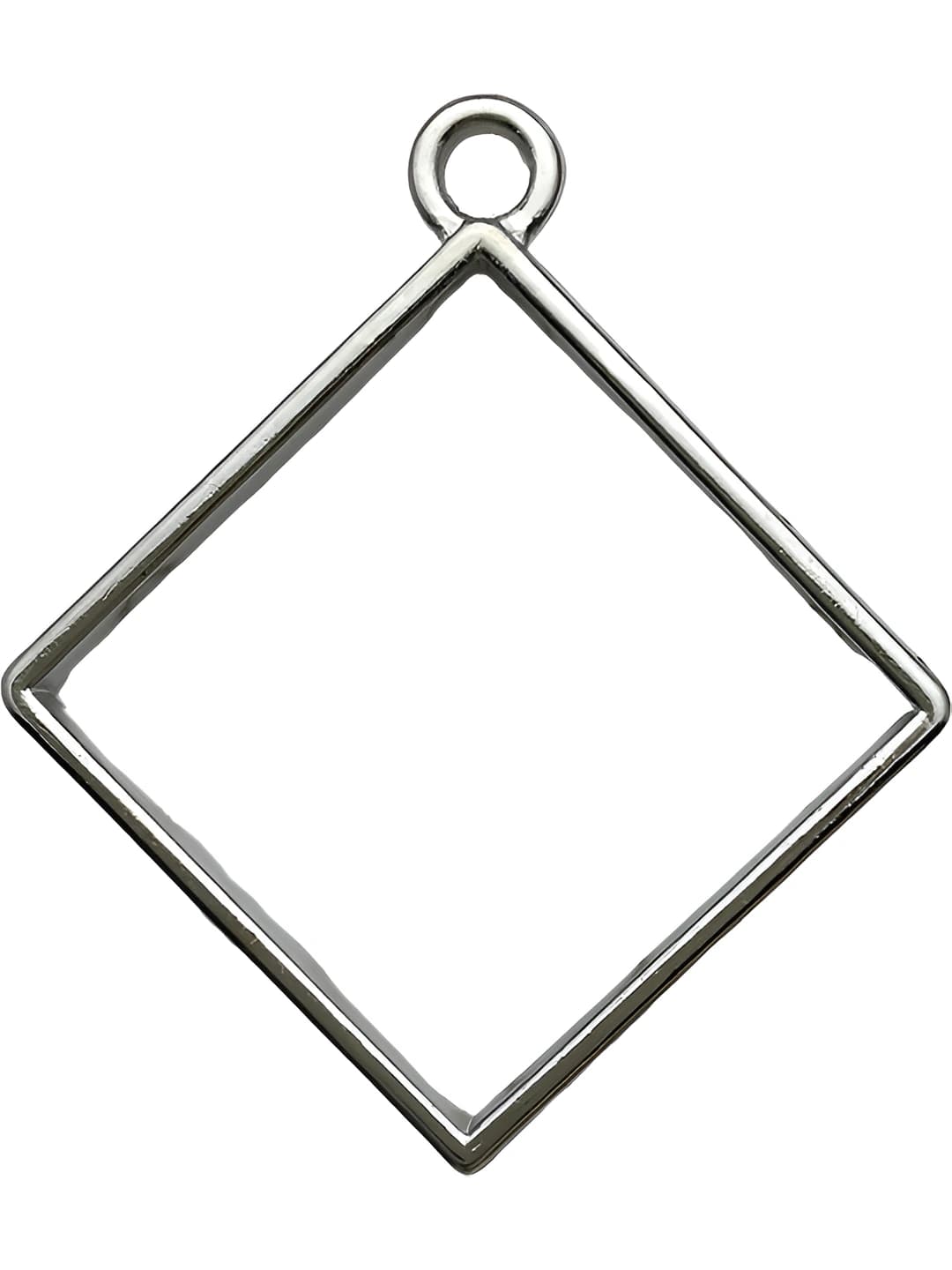Белый K квадратная рамка 32x36mm-2.3g