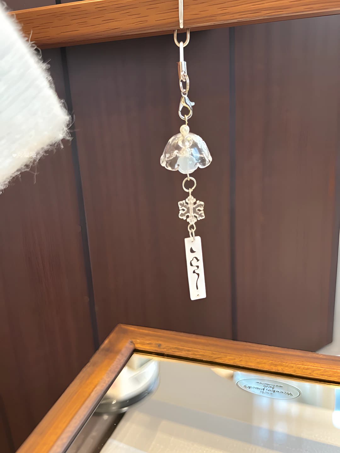 Y34 Wind chime small snowflake charm