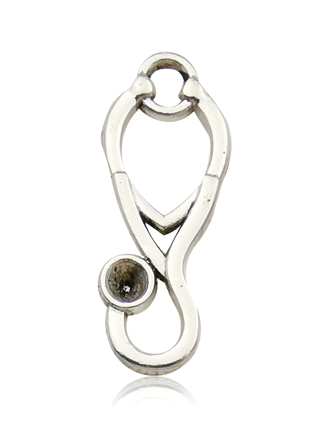 1 шт. античная серебро стетоскоп 9×23mm
