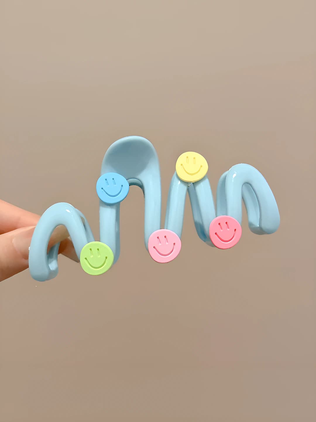 1# Blue wavy clip approx 11 cm