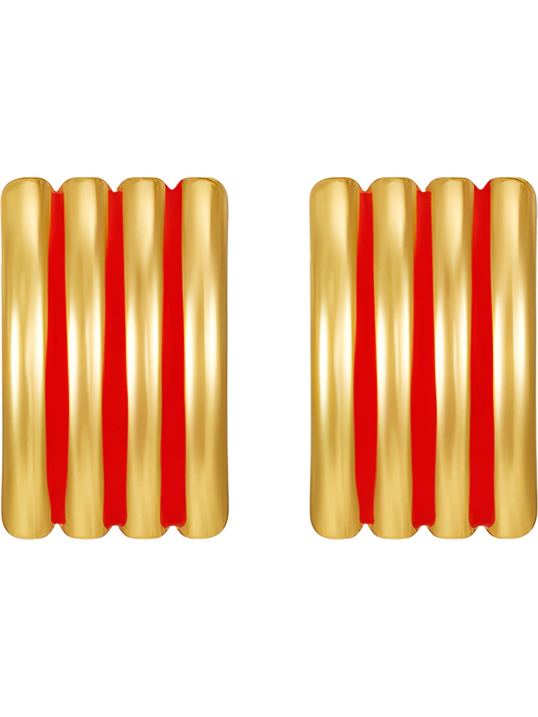 Rectangle lined, red