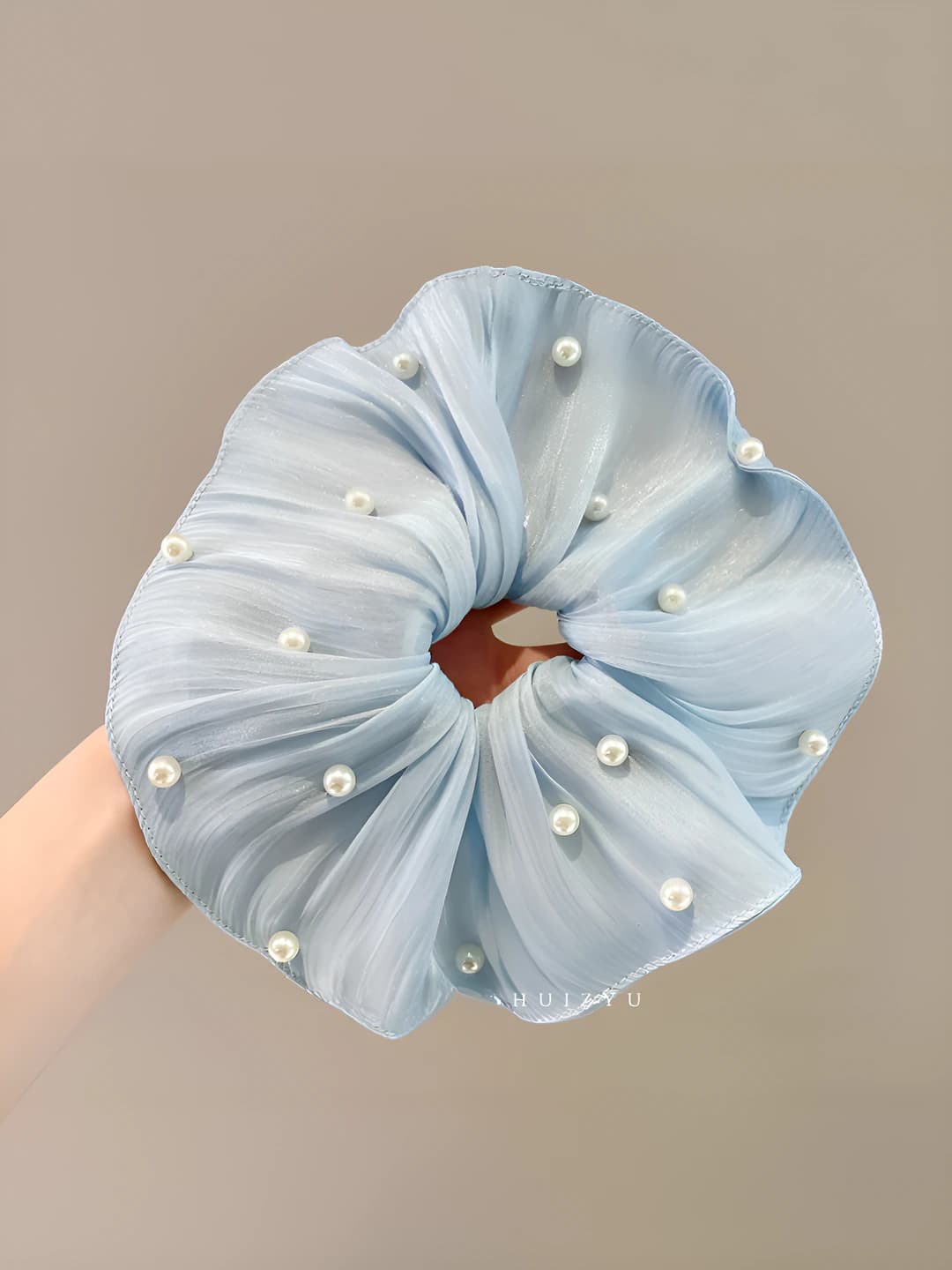 3# Blue pearl ruffle 20 cm