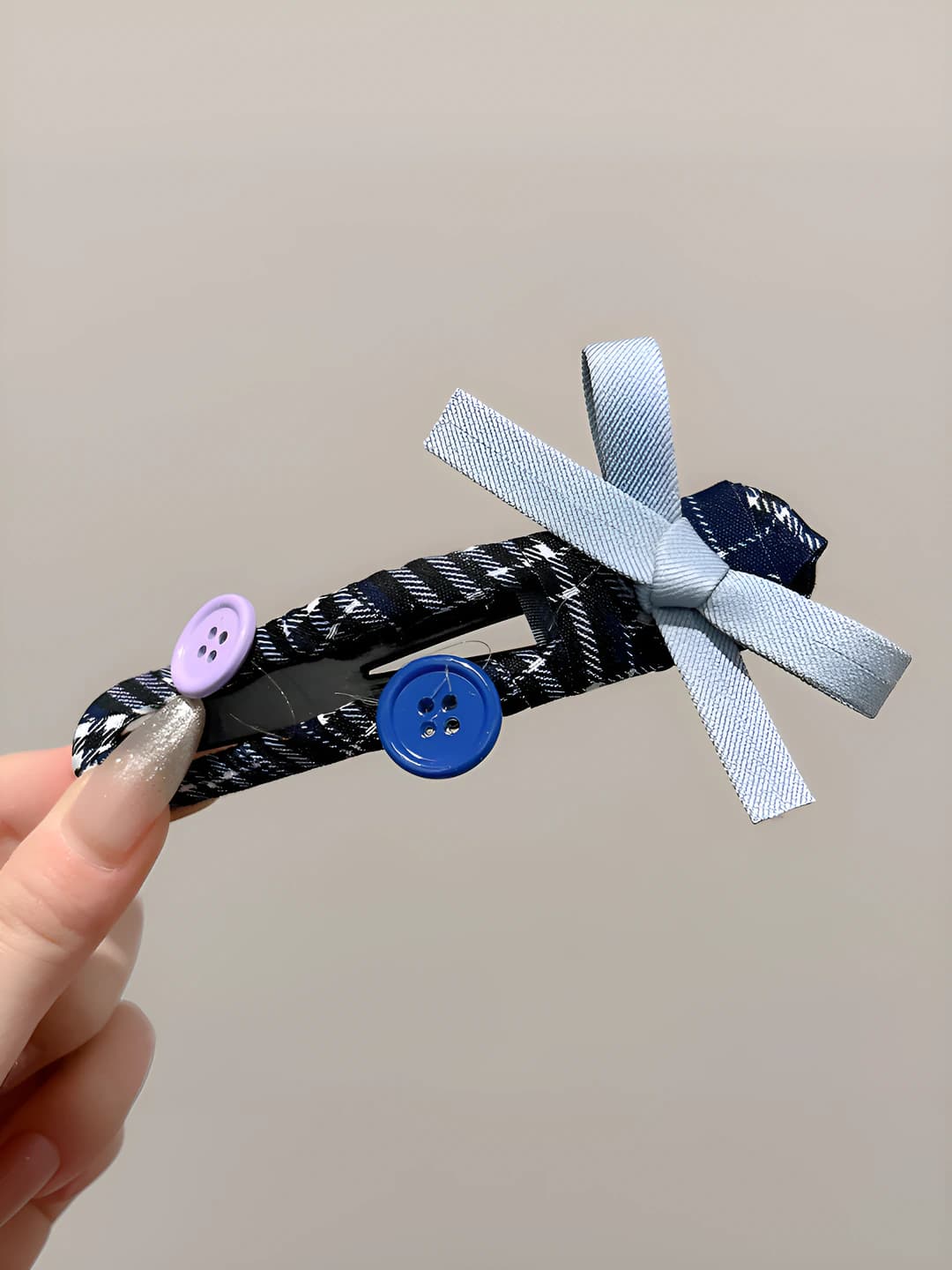 Blue bow 12 cm