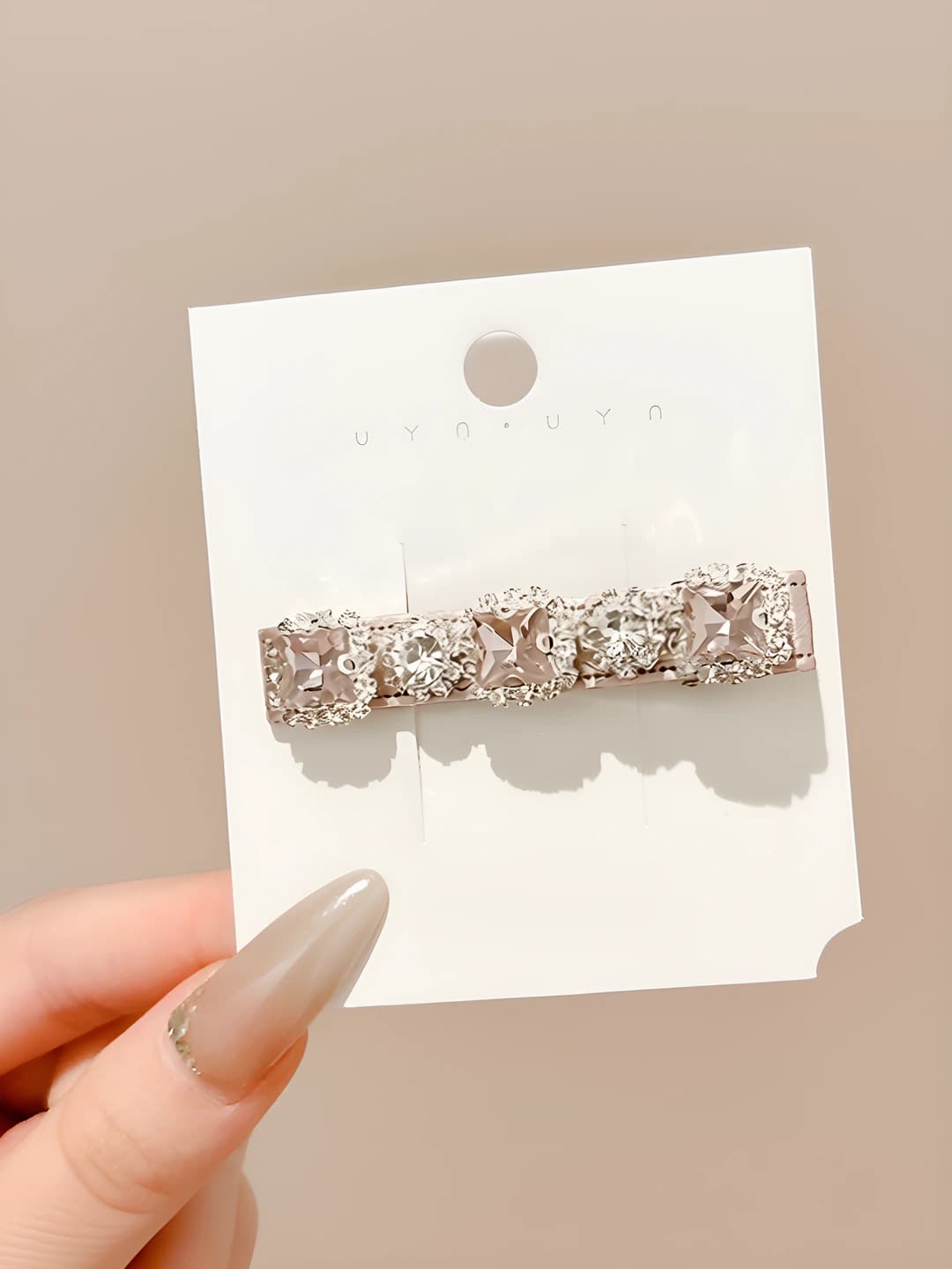 4# Monet pink rhinestone 6 cm