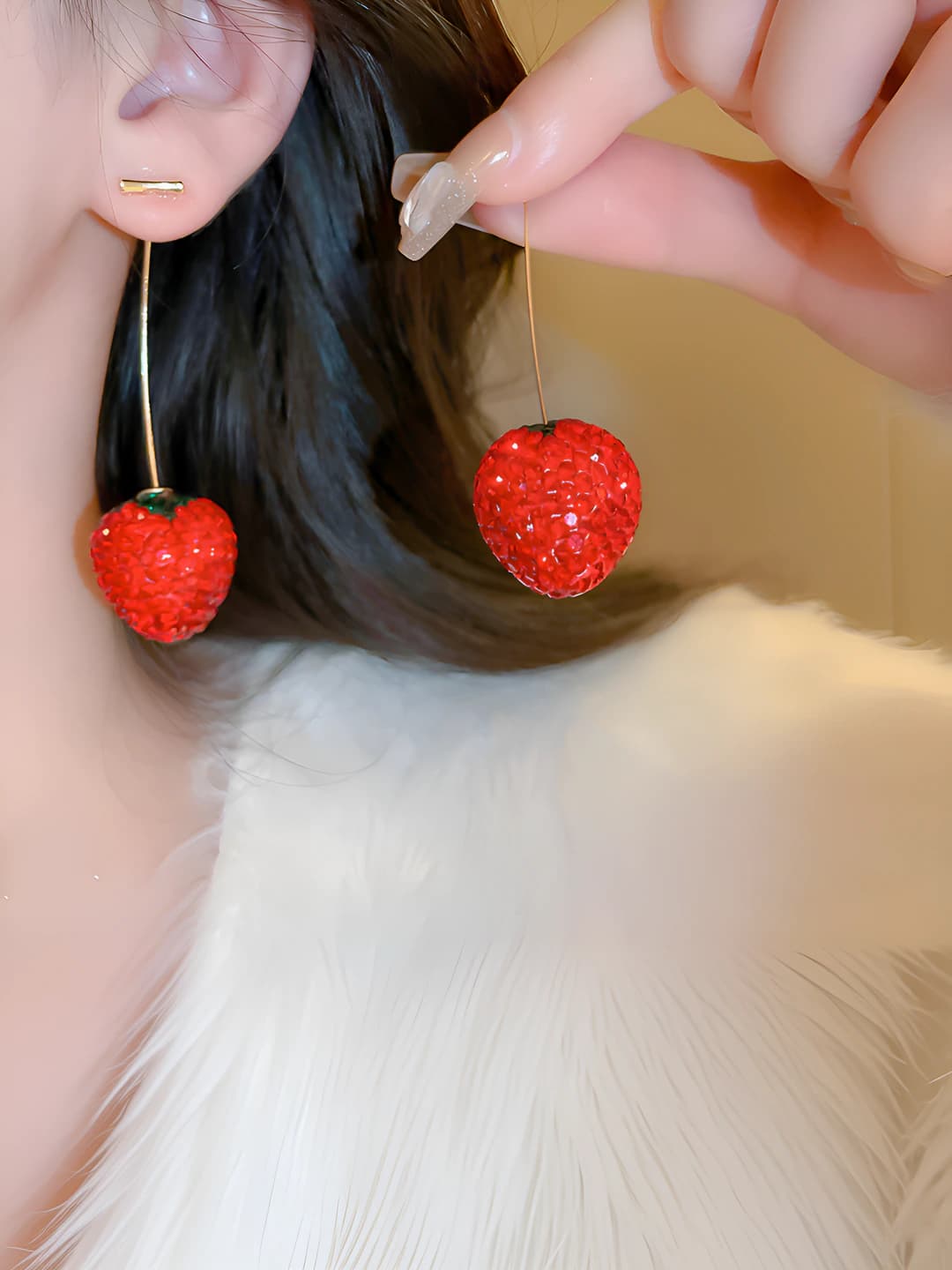 15# Silver post-Red-Strawberry
