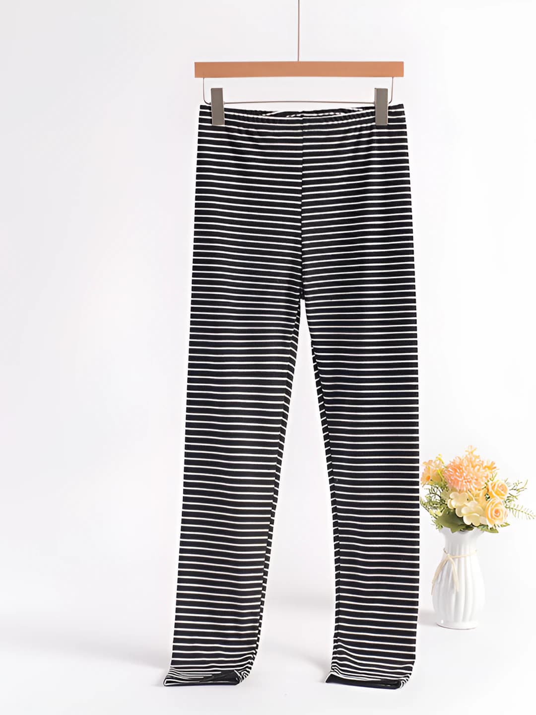 Black with white stripes