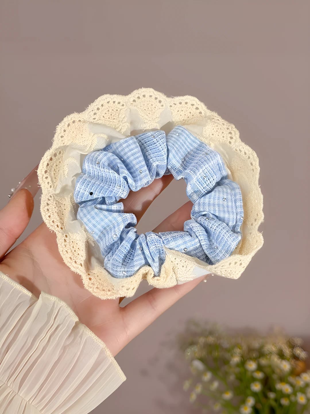 Blue rhinestone 10 cm