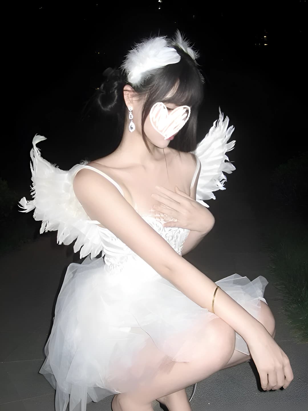 White angel wings