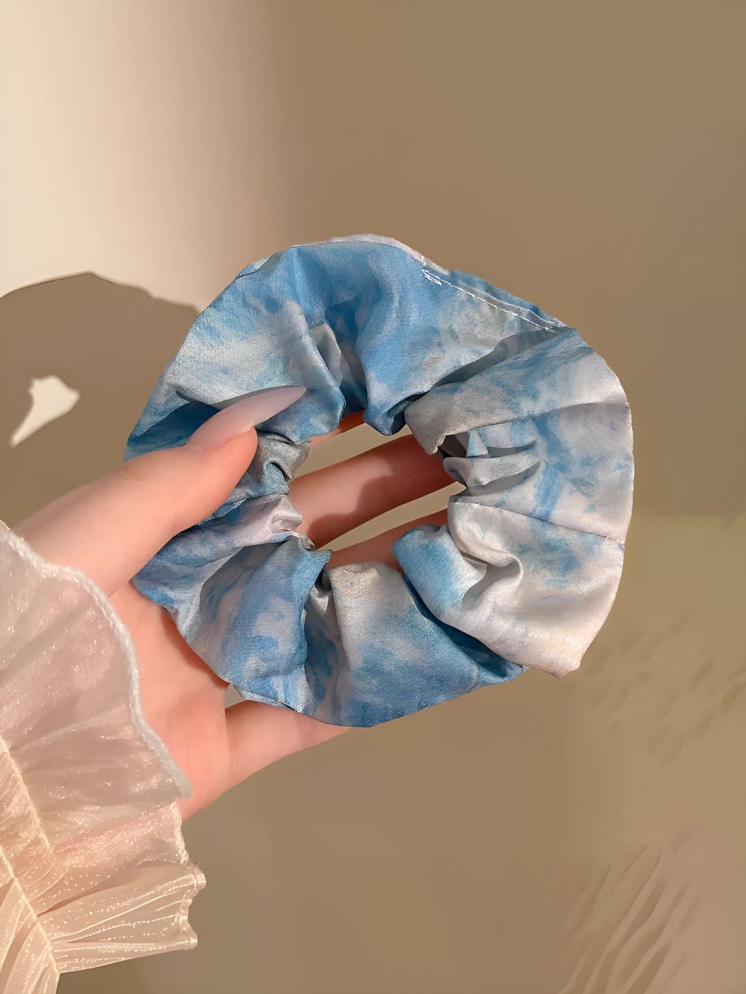 2# Tie-dye satin-blue 12 cm