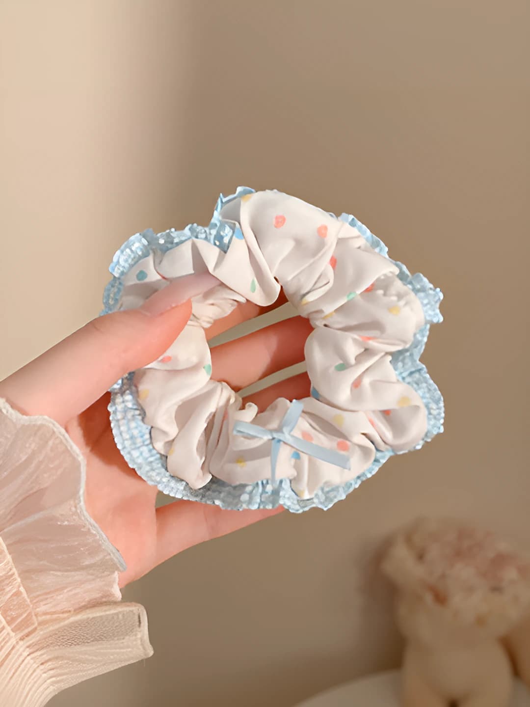 Multicolour polka dot, 10 cm