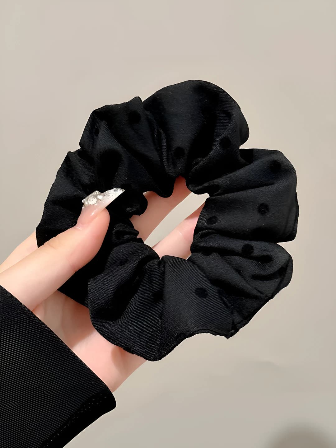 Black, polka dot