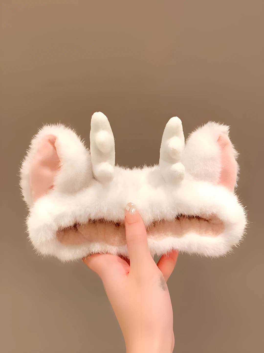 White dragon horn headband
