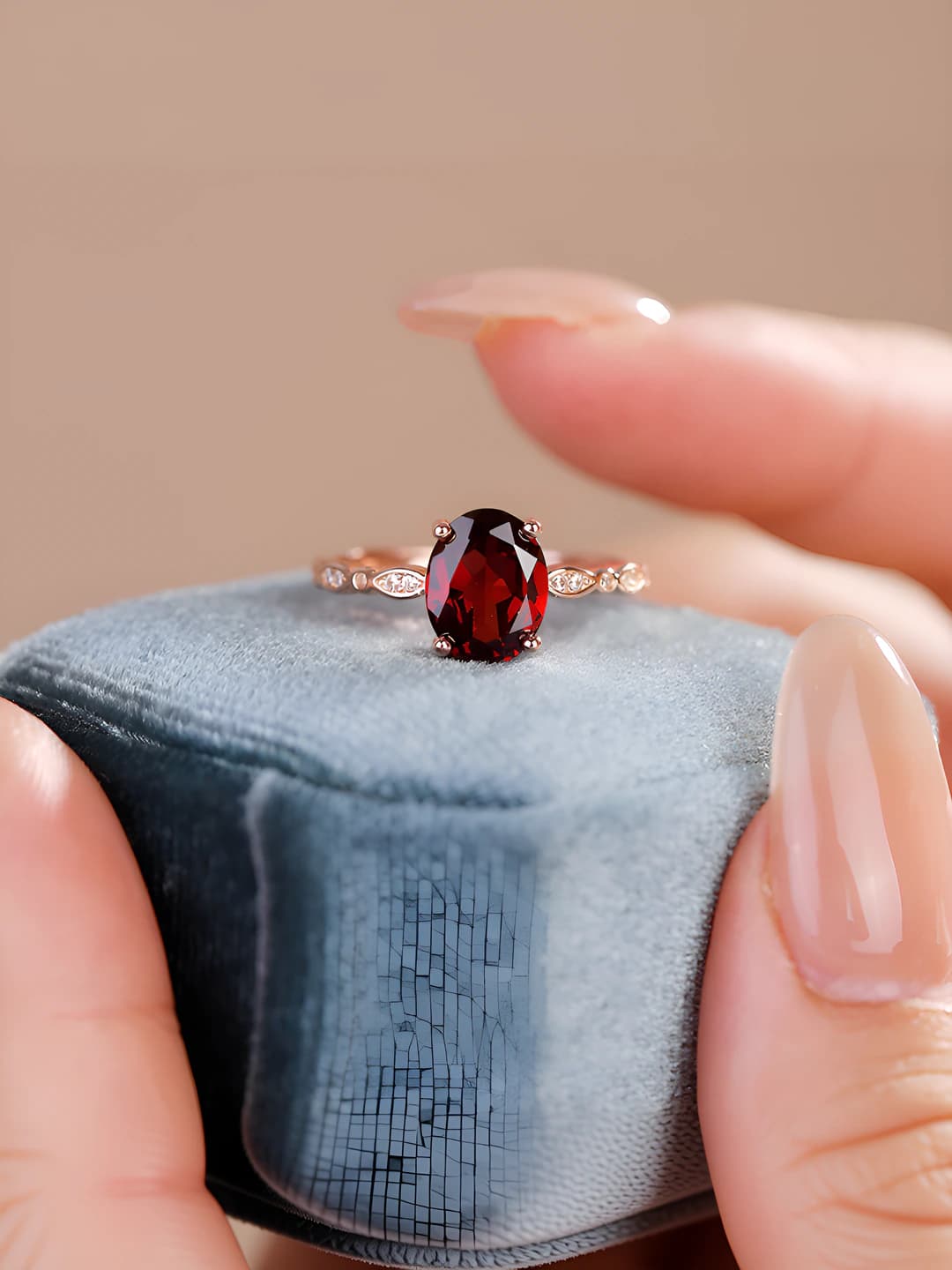 J190 Pigeon Blood Red Ring