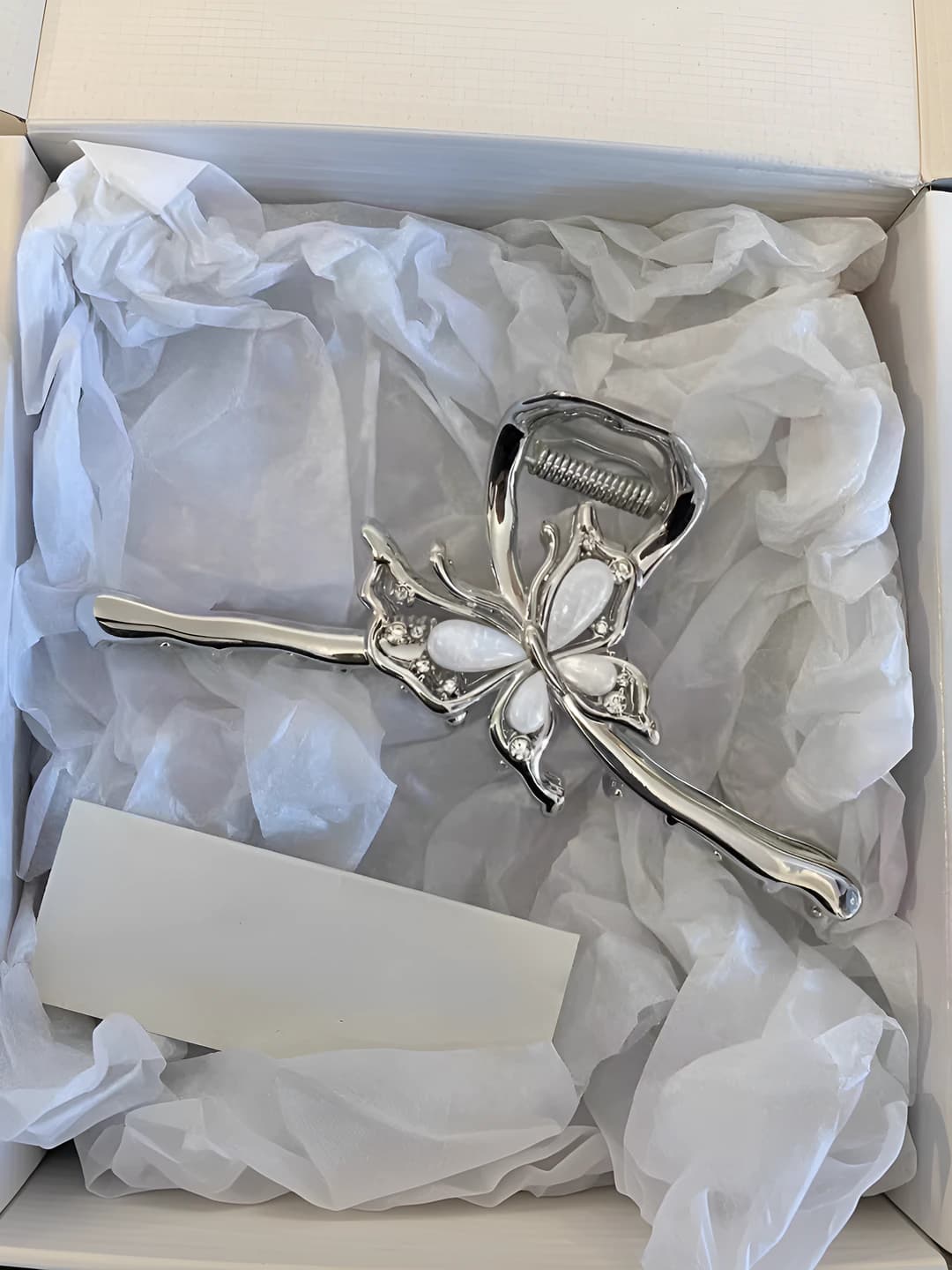 Chinese style butterfly - silver