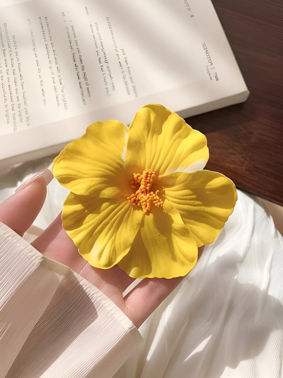 6# Жёлтый плюмерия соч. зажим ~10cm