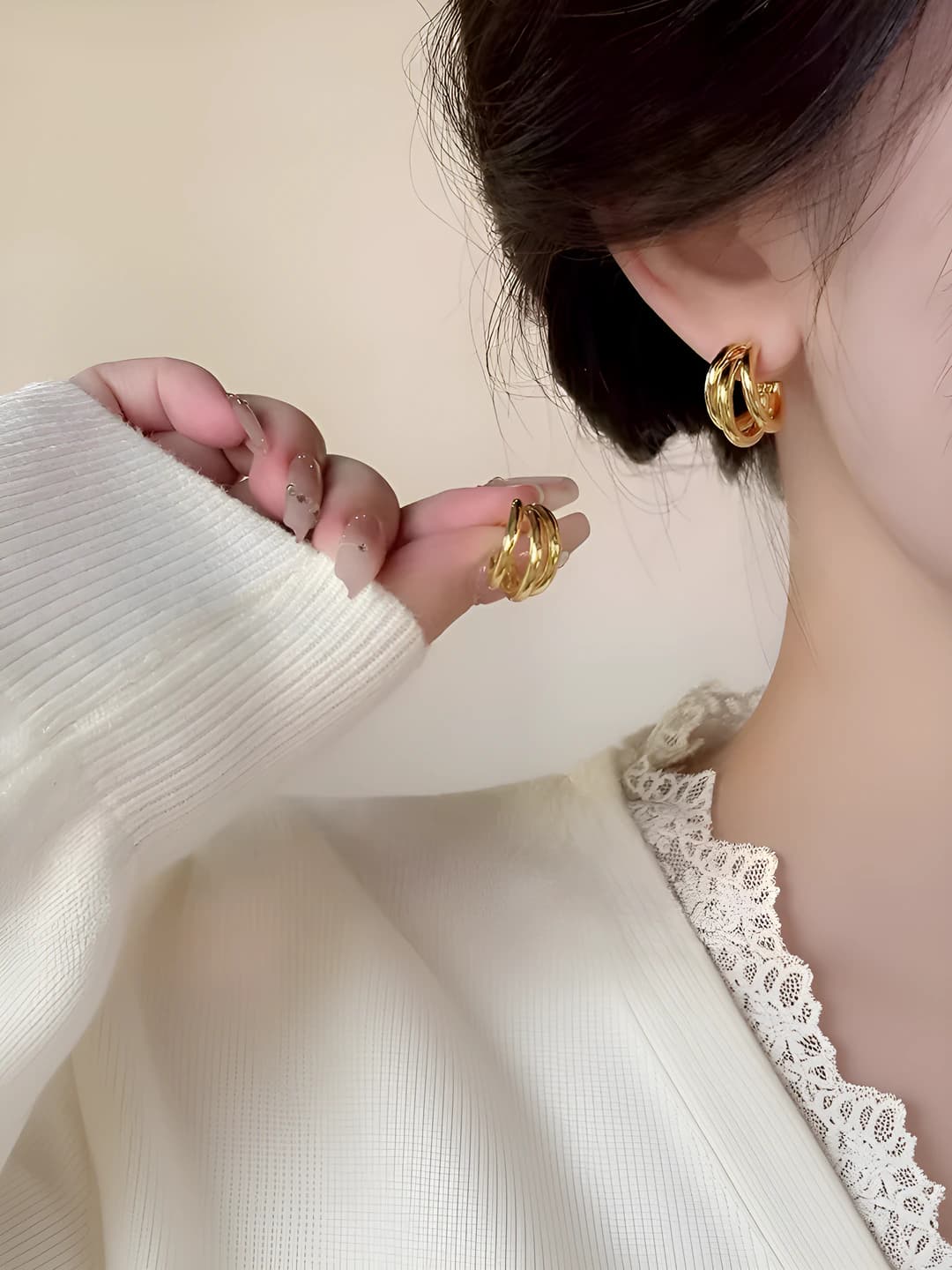 1# Constant circle earrings
