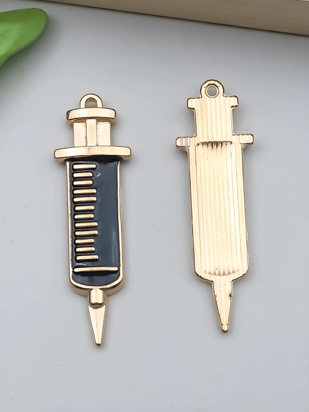 1 шт. большой KC золото чёрный мед. прибор шприц 43x13mm-2.8g-23230