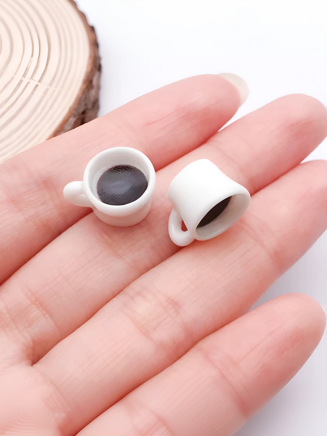 1 pc, white, small cup, 9x15x12mm, 0.7g