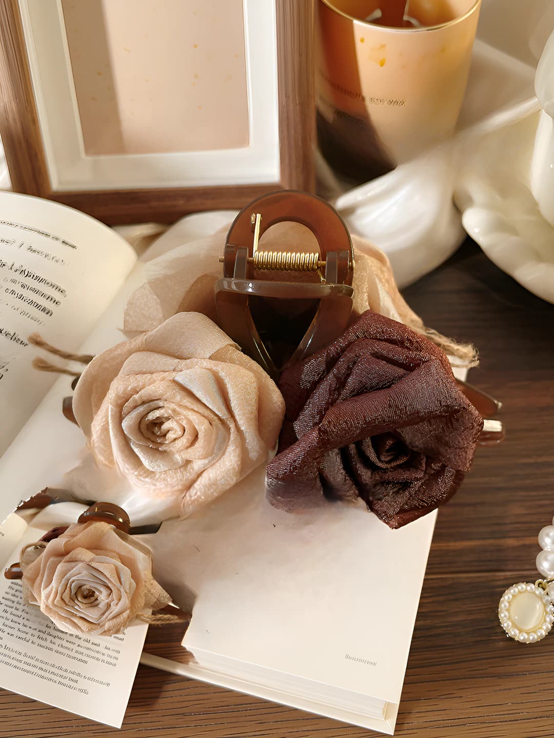 2# Oq-kofe qurugan gul qisqich 13cm
