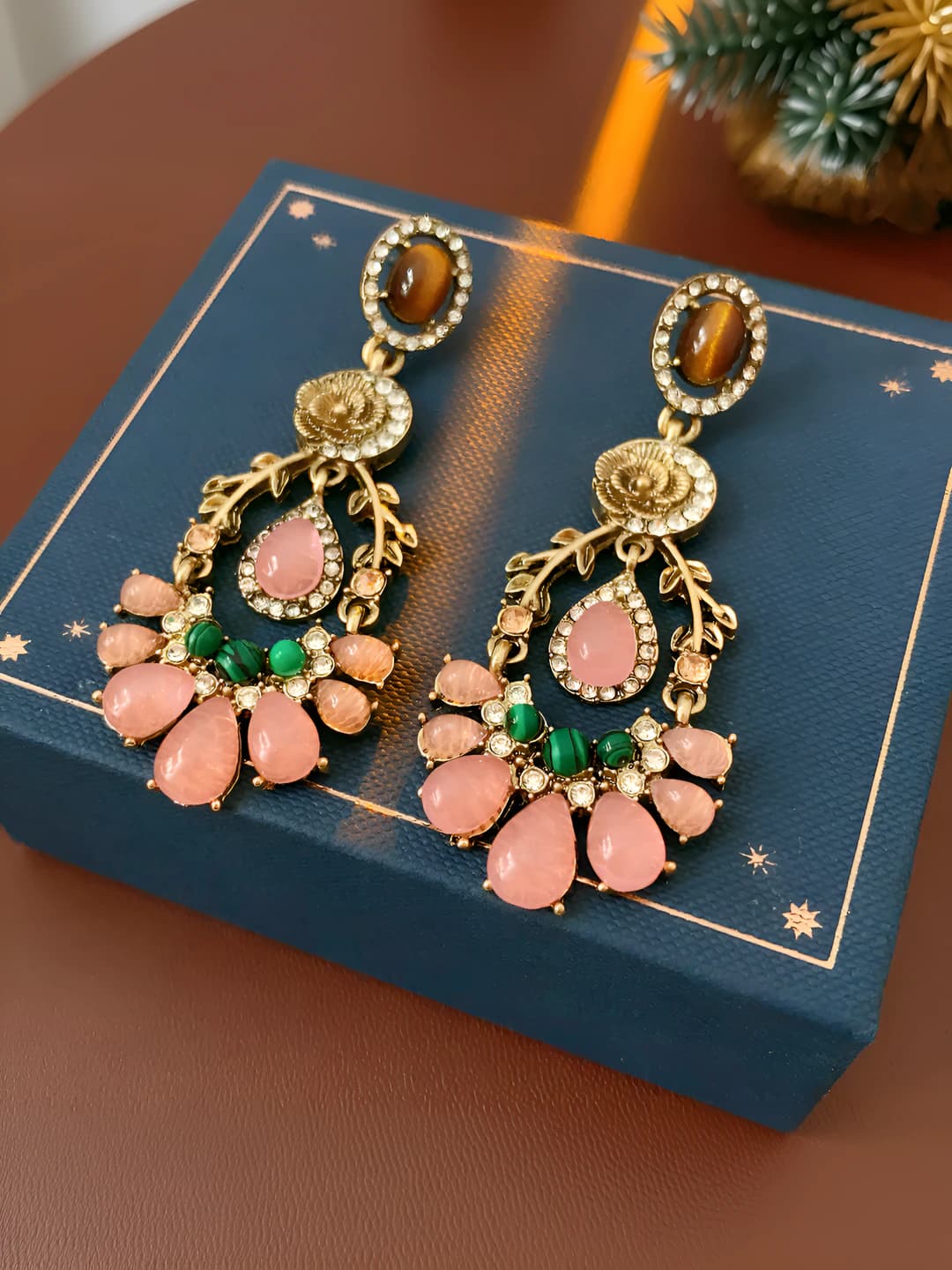 76# Silver pin - Bronze - Green - Pink