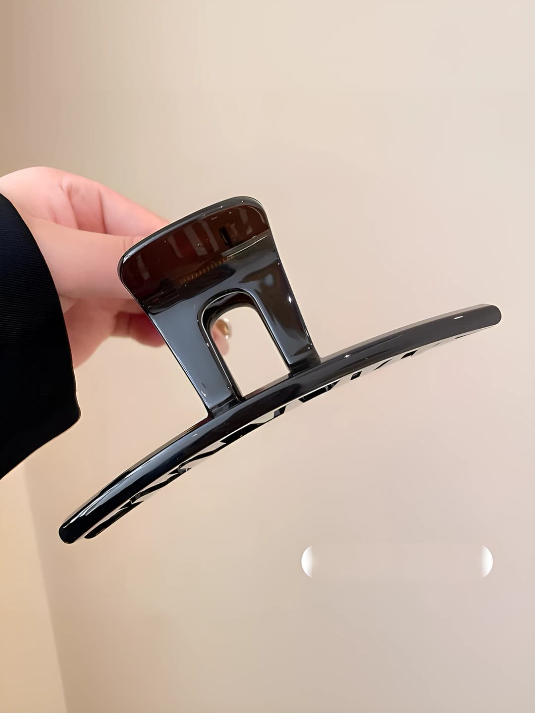 Глянцевый чёрный чайный примерно 12.5 cm