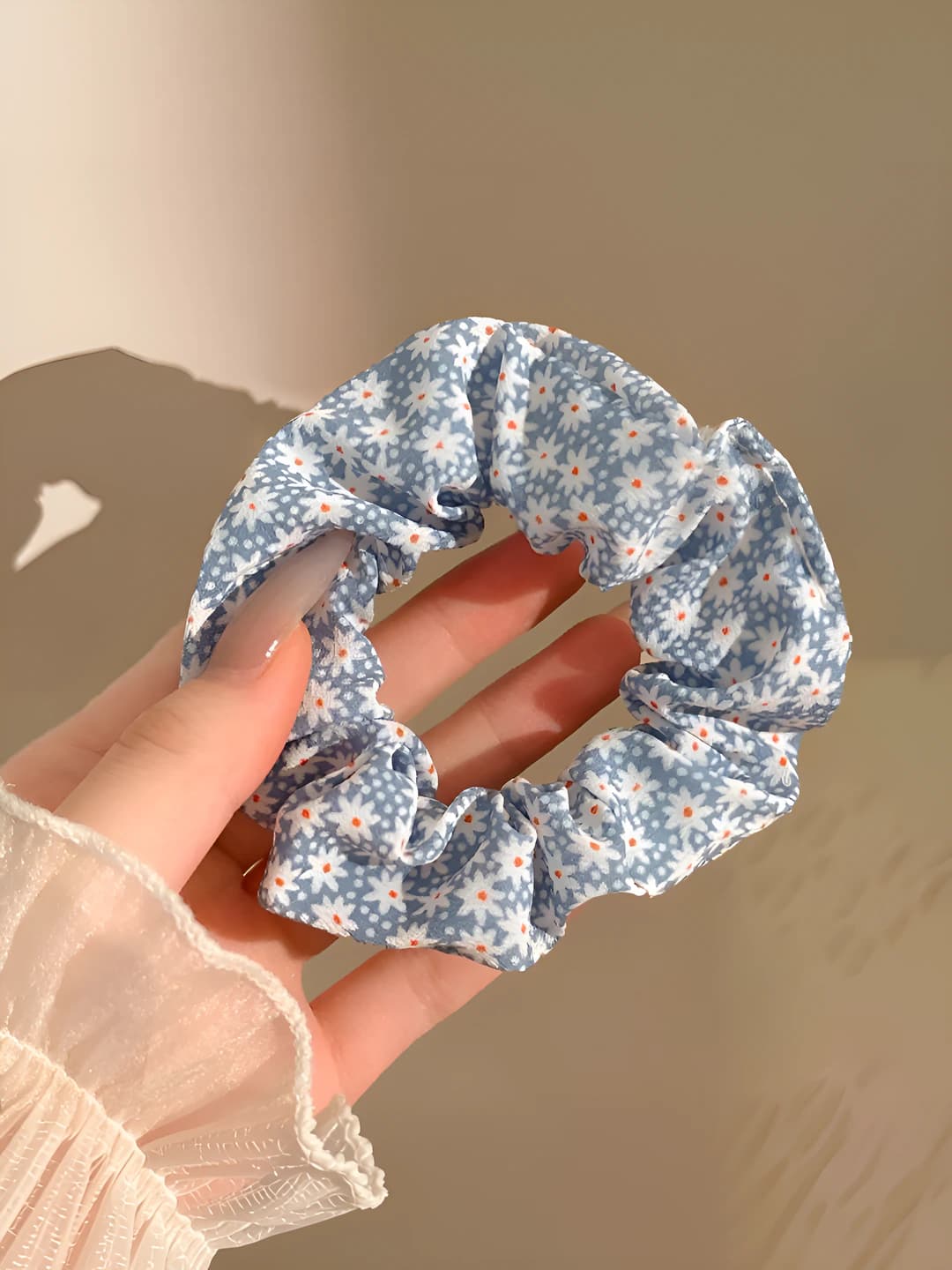 1# Blue small floral 9cm