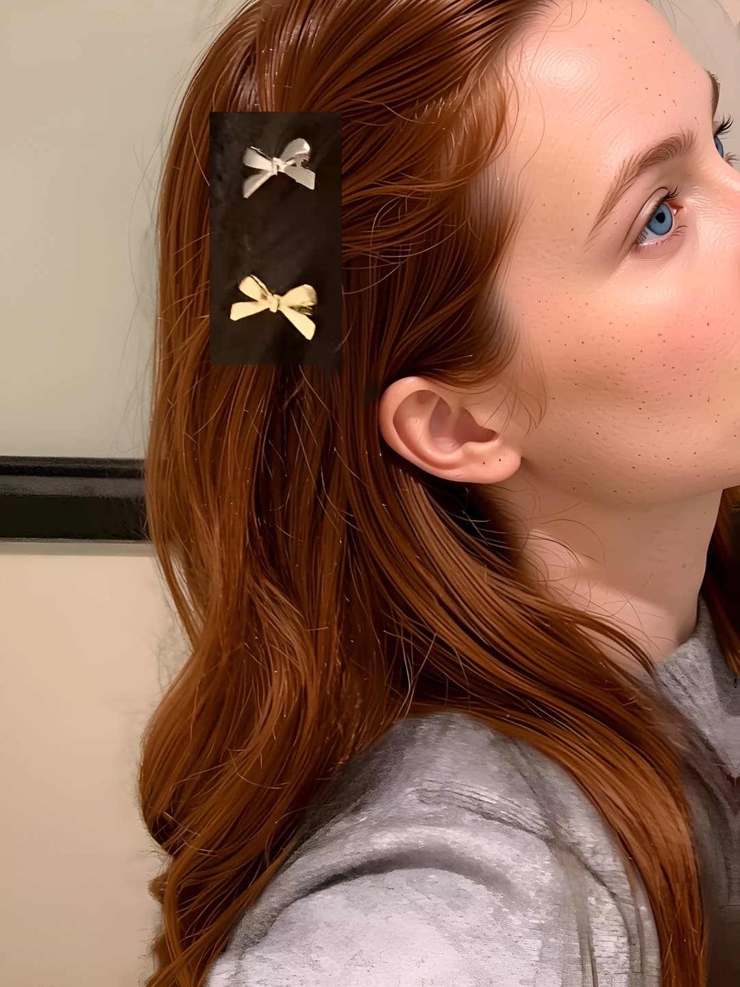 Silver small duck clip